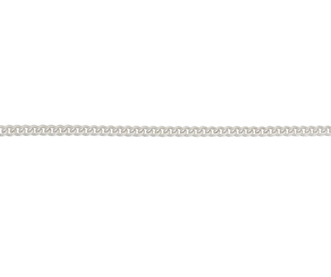 SILVER 4.09MM CLOSE CURB ANKLET