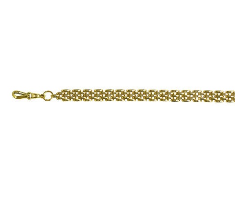 9CT SOLID GOLD PANTHER LINK NECKLACE