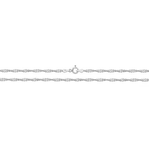 SILVER SINGAPORE CHAIN ANKLET