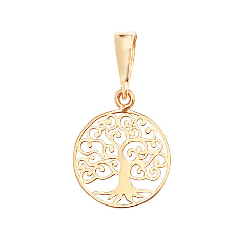 9CT GOLD CUT-OUT TREE OF LIFE PENDANT