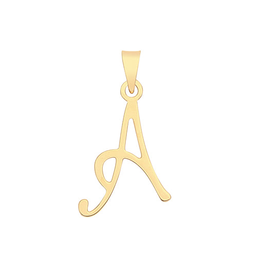 Gold Large Italic J Charm 9ct Yellow, Rose and White Gold 18ct Gold 9ct Rose Gold / No Accessory