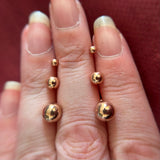 ROSE GOLD VERMEIL BALL STUDS