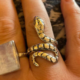 silver snake ring