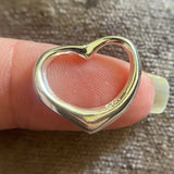 SILVER FLOATING HEART PENDANT