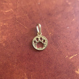 9CT GOLD PAW PRINT PENDANT