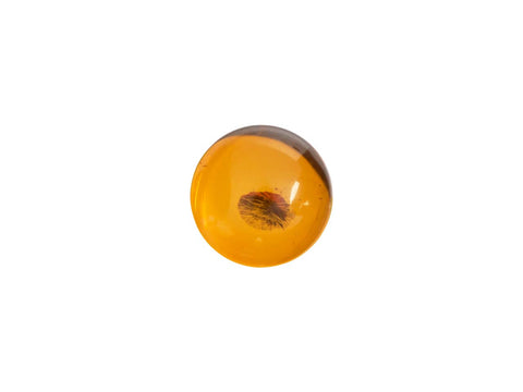 ROUND 6MM AMBER CABOCHON STONE