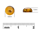 ROUND 6MM AMBER CABOCHON STONE