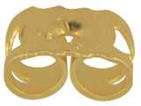 9CT YELLOW MEDIUM BUTTERFLIES (PAIR)