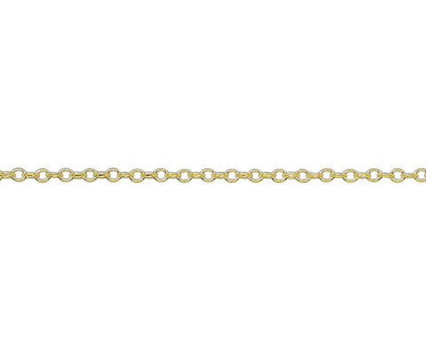 18CT GOLD 1.75MM OPEN TRACE CABLE CHAIN