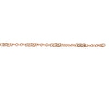 9CT ROSE GOLD FINE CELTIC KNOT BRACELET