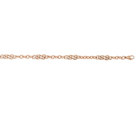 9CT ROSE GOLD FINE CELTIC KNOT BRACELET