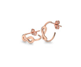 9CT GOLD INFINITY DEMI-HOOP EARRINGS