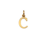 9CT GOLD SMALL INITIAL CHARM