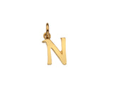 9CT GOLD SMALL INITIAL CHARM