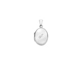 SILVER 16MM OVAL ENGRAVED INITIAL LOCKET