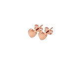 9CT GOLD LITTLE SOLID HEART STUD EARRINGS