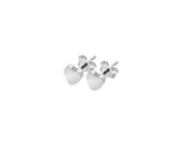 9CT GOLD LITTLE SOLID HEART STUD EARRINGS