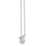 18CT WHITE GOLD NATURAL DIAMOND HALO PENDANT NECKLACE