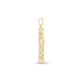 9CT GOLD NATURAL DIAMOND CROSS