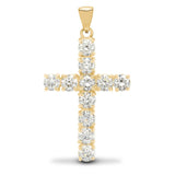 9CT GOLD NATURAL DIAMOND CROSS
