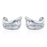 SILVER FREEFORM EAR CUFF