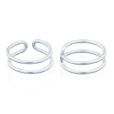 SILVER OPEN EAR CUFF