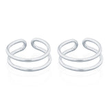 SILVER OPEN EAR CUFF