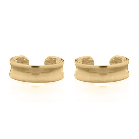 GOLD VERMEIL SIMPLE CONCAVE EAR CUFF