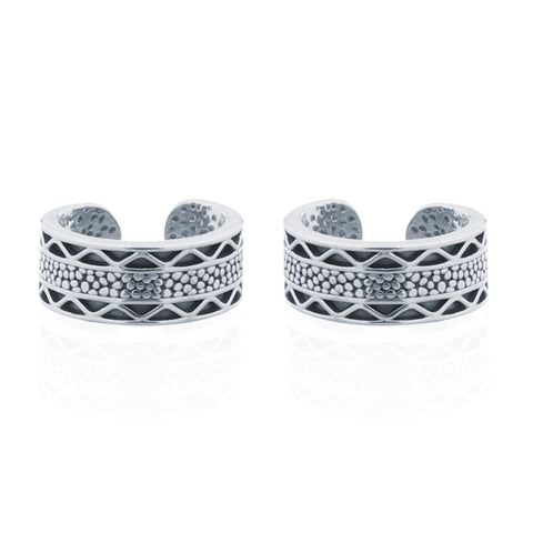 SILVER BOHO EAR CUFF