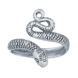 SILVER SNAKE TOE RING