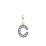 9CT GOLD CUBIC ZIRCONIA INITIAL PENDANT
