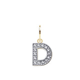 9CT GOLD CUBIC ZIRCONIA INITIAL PENDANT