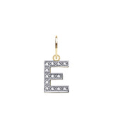 9CT GOLD CUBIC ZIRCONIA INITIAL PENDANT