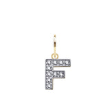 9CT GOLD CUBIC ZIRCONIA INITIAL PENDANT