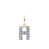 9CT GOLD CUBIC ZIRCONIA INITIAL PENDANT