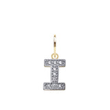9CT GOLD CUBIC ZIRCONIA INITIAL PENDANT