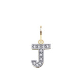 9CT GOLD CUBIC ZIRCONIA INITIAL PENDANT