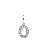 9CT GOLD CUBIC ZIRCONIA INITIAL PENDANT