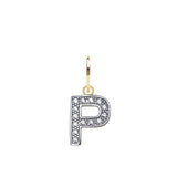 9CT GOLD CUBIC ZIRCONIA INITIAL PENDANT