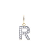 9CT GOLD CUBIC ZIRCONIA INITIAL PENDANT