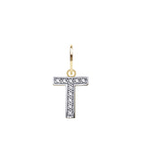 9CT GOLD CUBIC ZIRCONIA INITIAL PENDANT