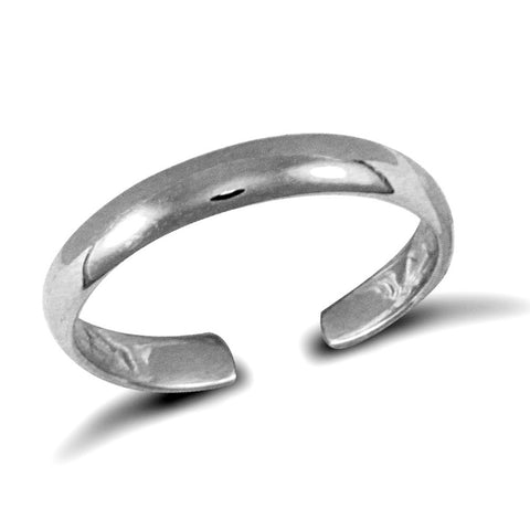 9CT WHITE GOLD OPEN TOE RING