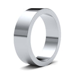 PLATINUM FLAT MIRROR FINISH WEDDING BAND