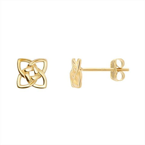 9CT GOLD SMALL CELTIC STUD EARRINGS