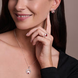 SILVER BIRTHSTONE CLADDAGH RING