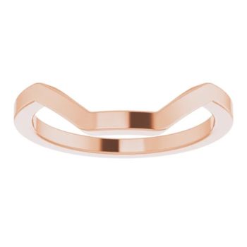 14CT ROSE GOLD GEOMETRIC SHAPED WEDDING BAND