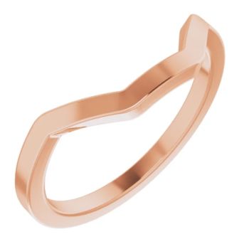 14CT ROSE GOLD GEOMETRIC SHAPED WEDDING BAND