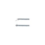 14CT WHITE GOLD SKY BLUE TOPAZ TENNIS BRACELET