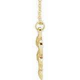 14CT GOLD SNAKE PENDANT NECKLACE