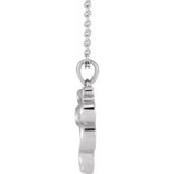 SILVER DIAMOND SNAKE NECKLACE